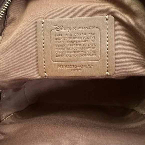 Disney x Coach Track Pack 14 Slingback Bag - Picture 10 of 13